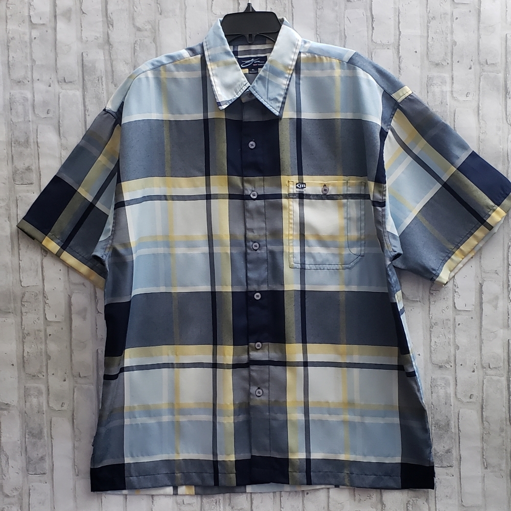 Koman Jeans Men's Button Front Shirt -  XL